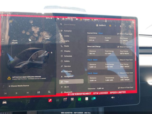 2025 TESLA MODEL 3 5YJ3E1EB6SF924607 Photo 6