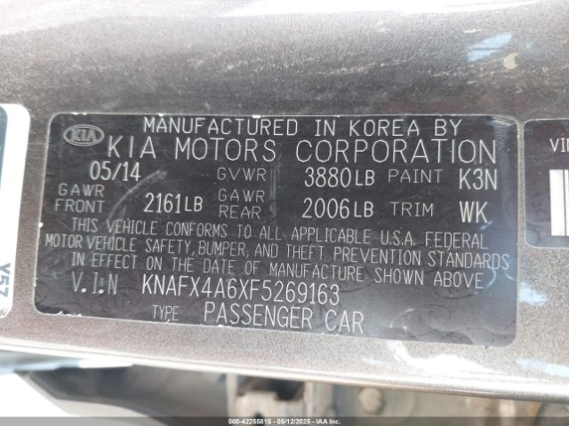 KNAFX4A6XF5269163 KIA FORTE LX