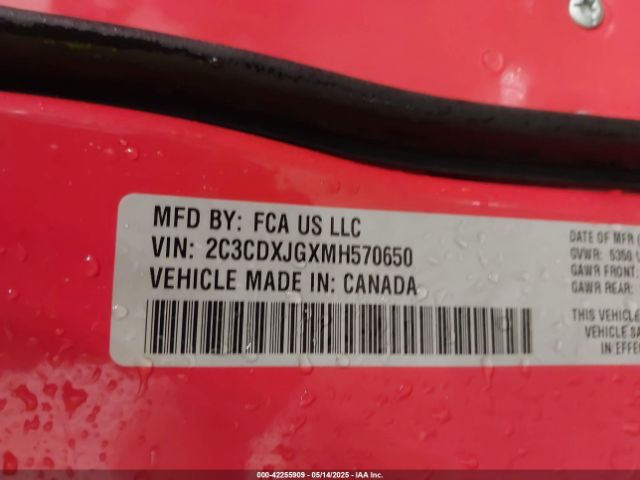 2021 DODGE CHARGER 2C3CDXJGXMH570650 Photo 8