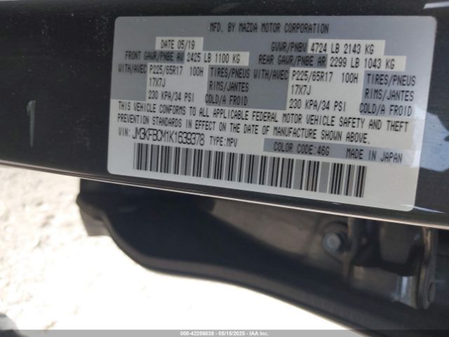 JM3KFBCM1K1639378 Mazda py cylinder deactivation