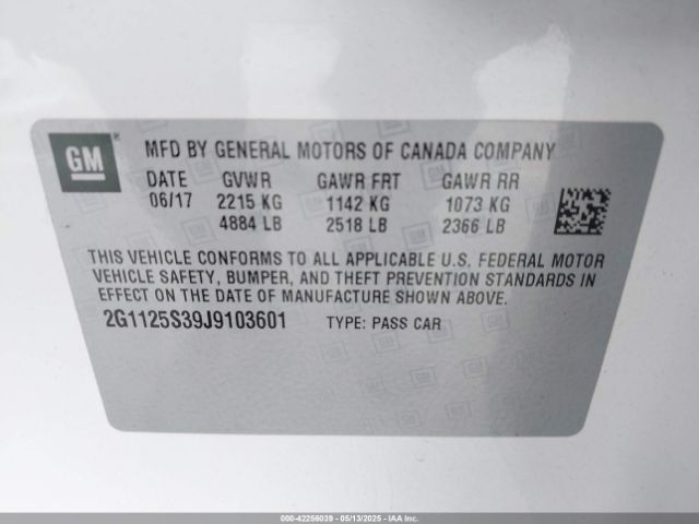 2G1125S39J9103601 Chevrolet IMPALA 2LZ