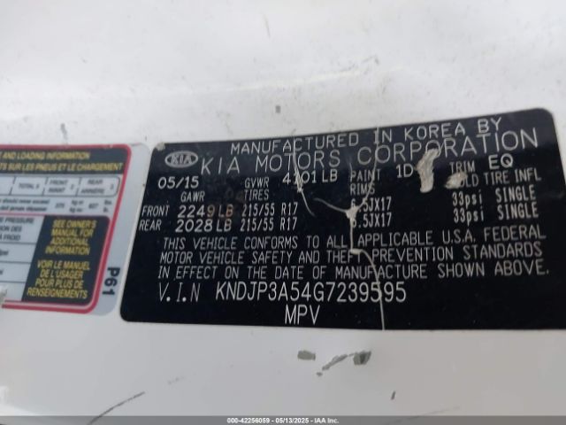 KNDJP3A54G7239595 KIA SOUL +