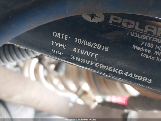 2019 POLARIS RZR 3NSVFE995KG442093 Photo 9