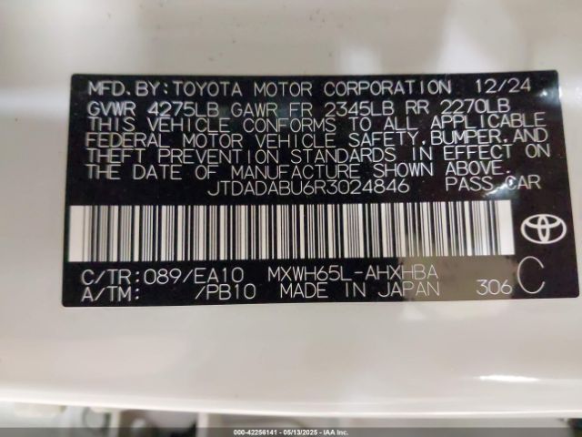 2024 TOYOTA PRIUS JTDADABU6R3024846 Photo 8