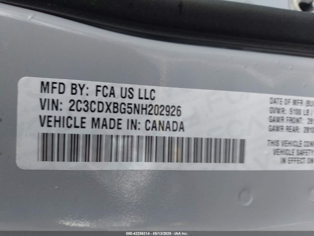 2022 DODGE CHARGER 2C3CDXBG5NH202926 Photo 8