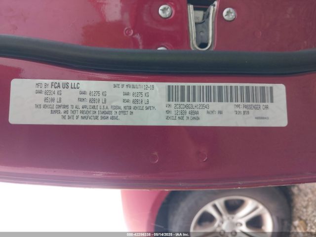 2020 DODGE CHARGER 2C3CDXBG3LH123543 Photo 8