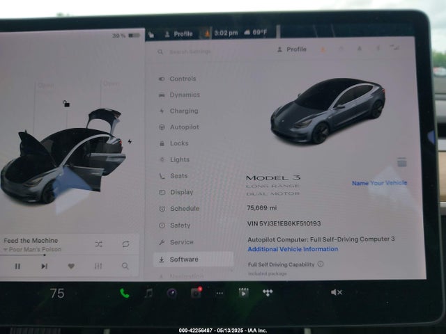 2019 TESLA MODEL 3 5YJ3E1EB6KF510193 Photo 6