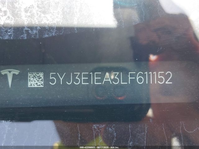 5YJ3E1EA3LF611152 Tesla Model 3 Standard Range Plus Rear-wheel Drive/standard Range Rear-wheel Drive
