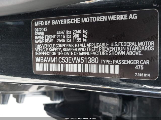 WBAVM1C53EVW51380 BMW X1 Sdrive28i