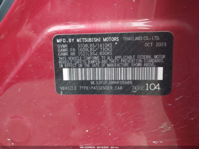 2024 MITSUBISHI MIRAGE G4 ML32FUFJ9RHF05666 Photo 8