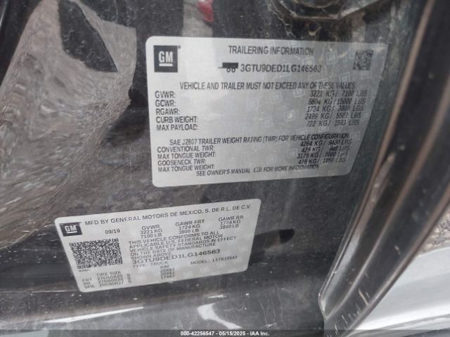 2020 GMC SIERRA 1500 3GTU9DED1LG146563 Photo 8
