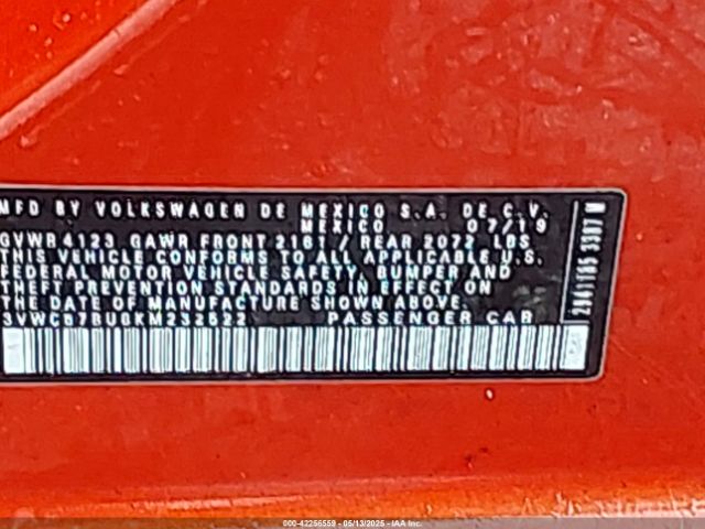 2019 VOLKSWAGEN JETTA 3VWCB7BU8KM232522 Photo 8
