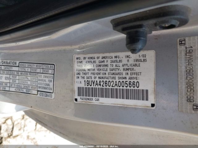 2002 ACURA CL 19UYA42602A005660 Photo 8