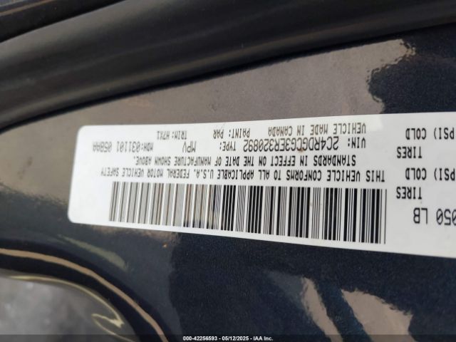 2C4RDGCG3ER320892 Dodge Grand Caravan Sxt