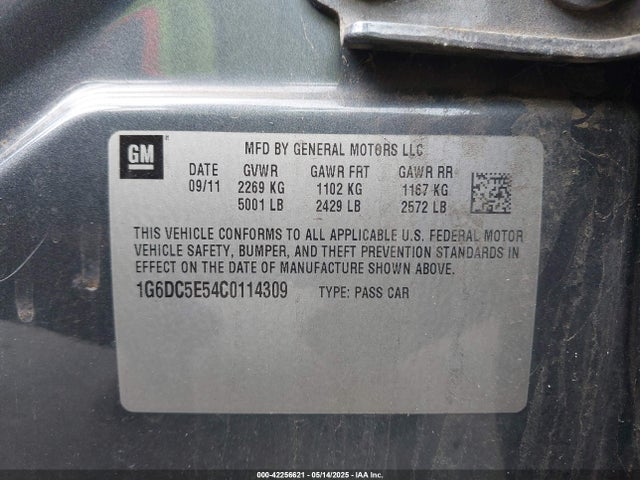 2012 CADILLAC CTS 1G6DC5E54C0114309 Photo 8