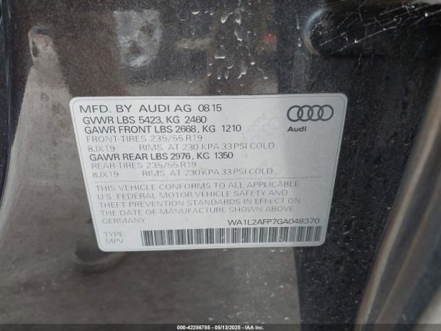 2016 AUDI Q5 WA1L2AFP7GA048370 Photo 8