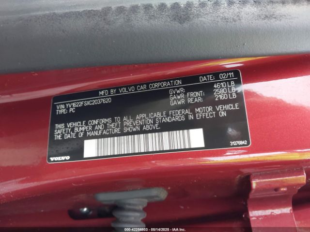 2012 VOLVO S60 YV1622FSXC2037620 Photo 8