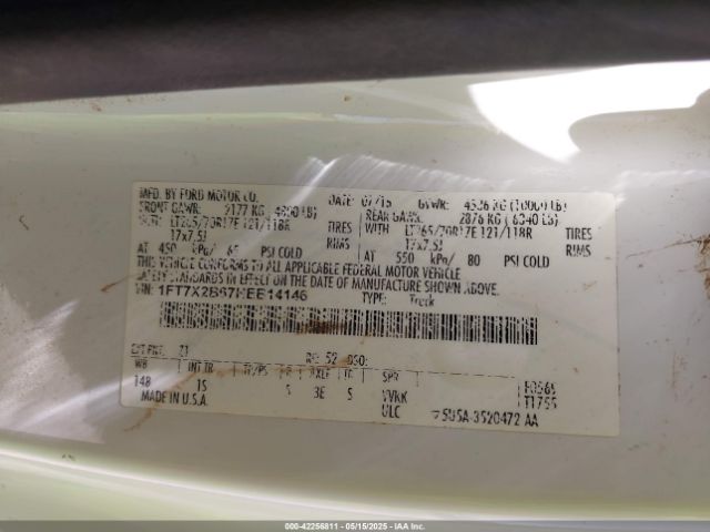 1FT7X2B67HEB14146 Ford F-250 Xl
