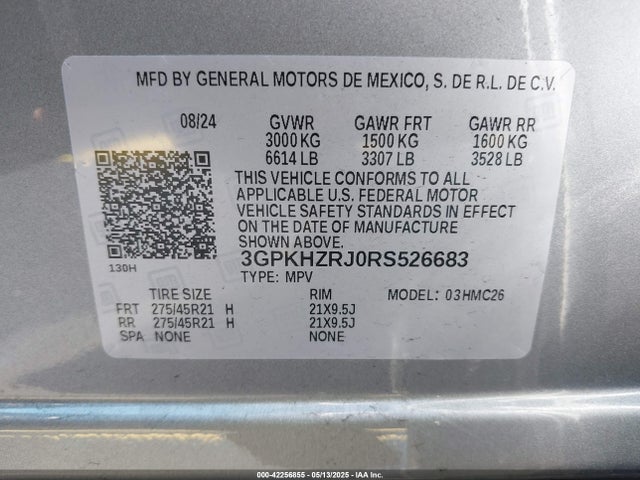 3GPKHZRJ0RS526683 Honda x0c+ec5