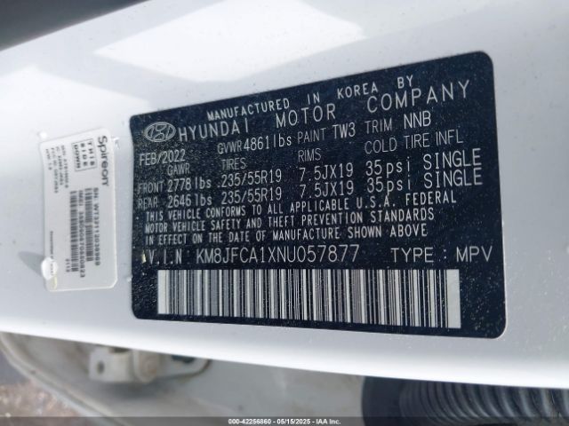 2022 HYUNDAI TUCSON HYBRID KM8JFCA1XNU057877 Photo 8
