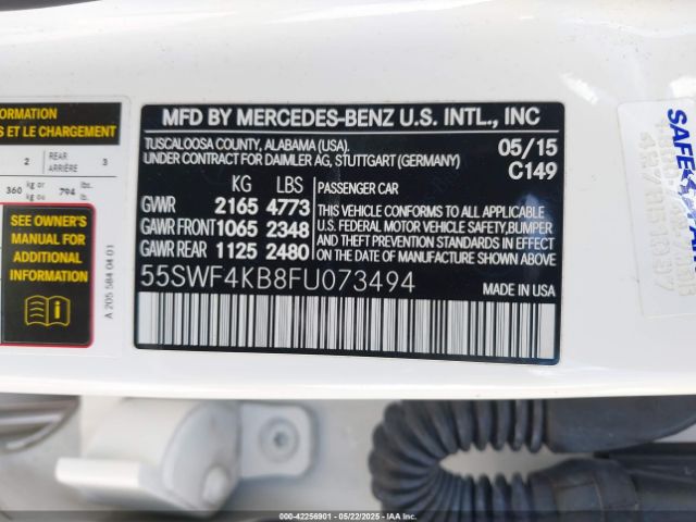 55SWF4KB8FU073494 Mercedes-Benz C 300 4matic/luxury 4matic/sport 4matic