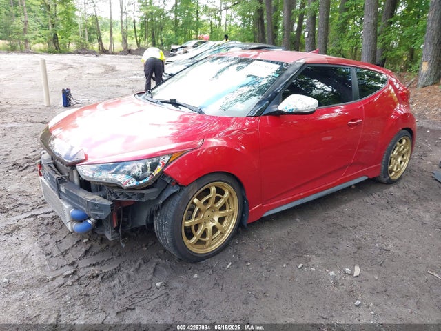Hyundai Veloster Turbo W/black 2014 KMHTC6AE9EU209444 Image 2