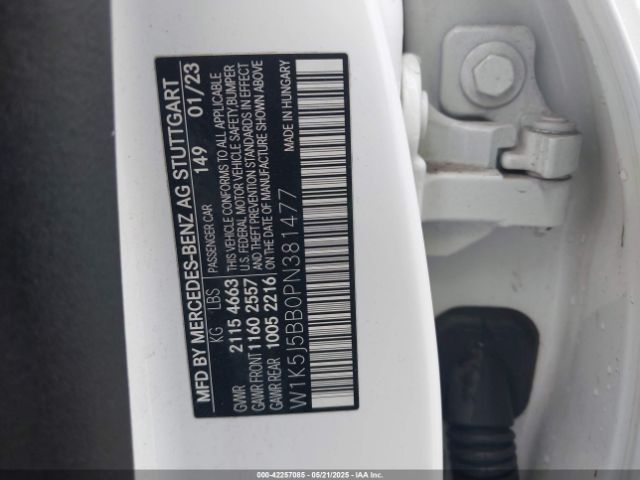 2023 MERCEDES-BENZ AMG CLA 35 W1K5J5BB0PN381477 Photo 8