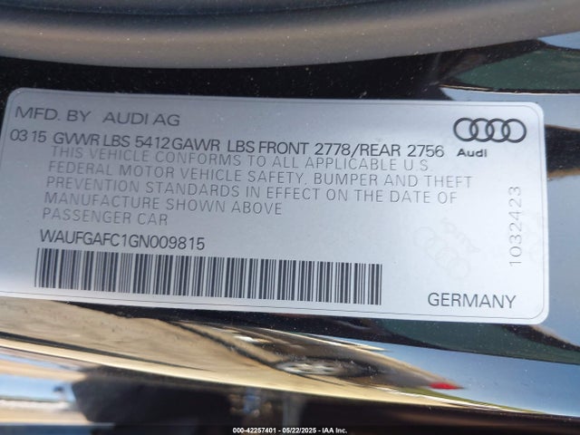 2016 AUDI A6 WAUFGAFC1GN009815 Photo 8