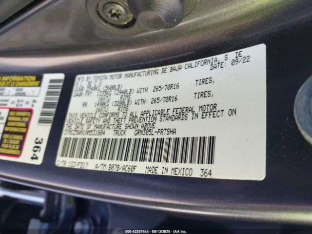 3TMCZ5AN1NM531884 Toyota 2gr-fks