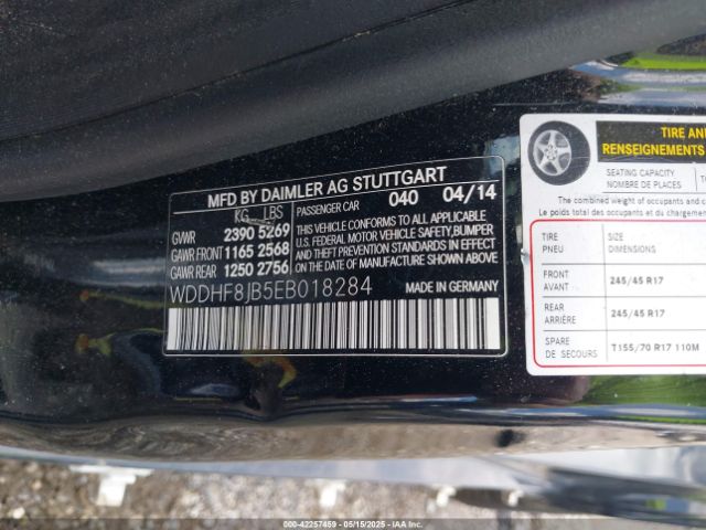 WDDHF8JB5EB018284 Mercedes-Benz E 350 4matic