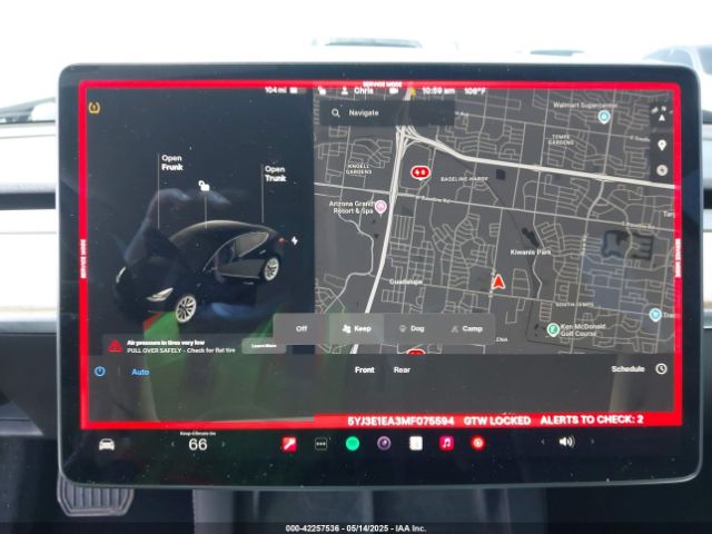 5YJ3E1EA3MF075594 Tesla Model 3 Standard Range Plus Rear-wheel Drive
