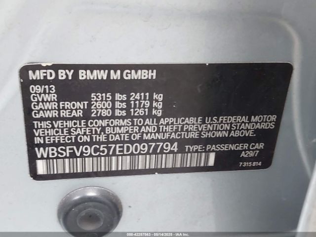WBSFV9C57ED097794 BMW M5