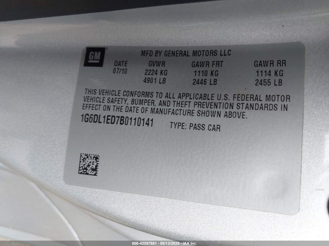 2011 CADILLAC CTS 1G6DL1ED7B0110141 Photo 8