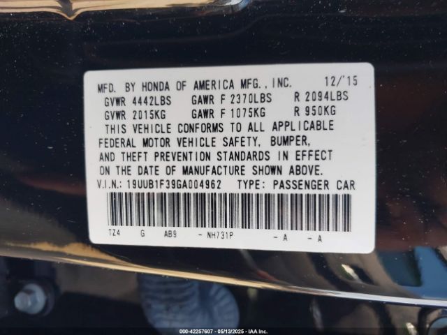2016 ACURA TLX 19UUB1F39GA004962 Photo 8
