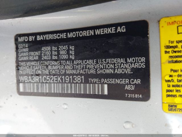 2014 BMW 435I WBA3R1C52EK191381 Photo 8