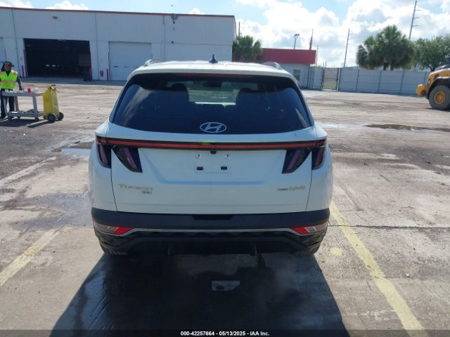 KM8JBCA1XNU015625 Hyundai Tucson Hybrid Blue