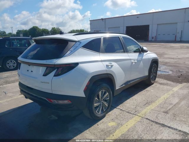 KM8JBCA1XNU015625 Hyundai Tucson Hybrid Blue