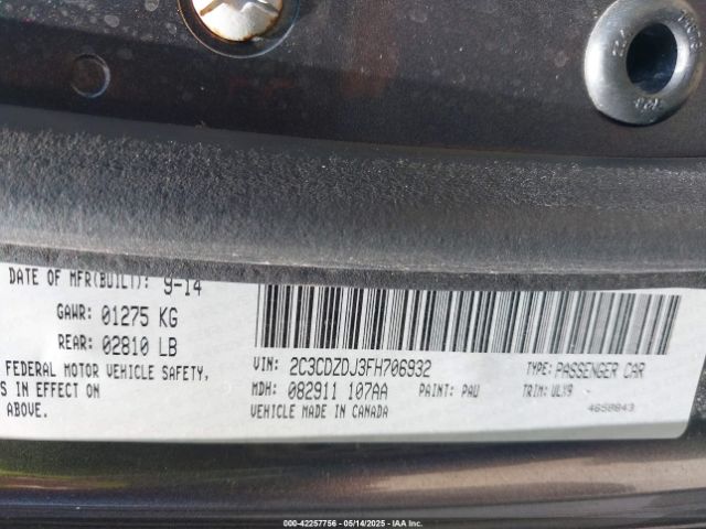 2015 DODGE CHALLENGER 2C3CDZDJ3FH706932 Photo 8