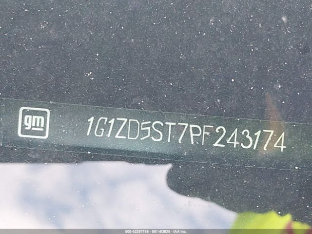 1G1ZD5ST7PF243174 Chevrolet Malibu Fwd 1lt