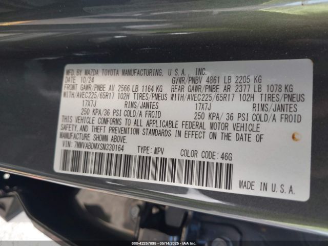 2025 MAZDA CX-50 7MMVABDMXSN330164 Photo 8