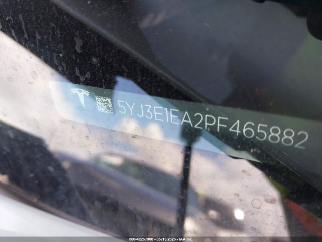 5YJ3E1EA2PF465882 Tesla Model 3 Rear-wheel Drive