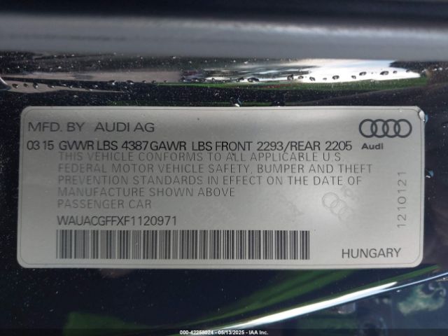 WAUACGFFXF1120971 Audi A3 1.8t Premium