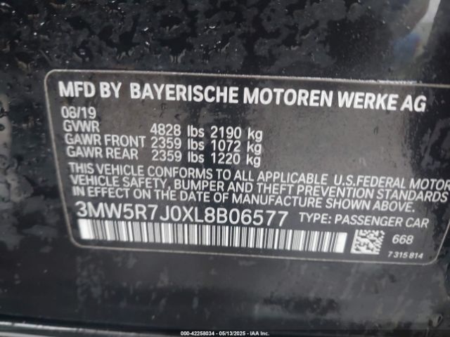 2020 BMW 330I 3MW5R7J0XL8B06577 Photo 8
