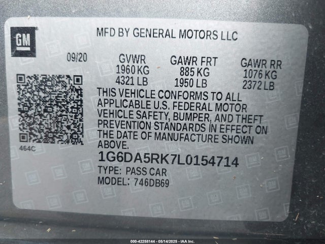 2020 CADILLAC CT4 1G6DA5RK7L0154714 Photo 8