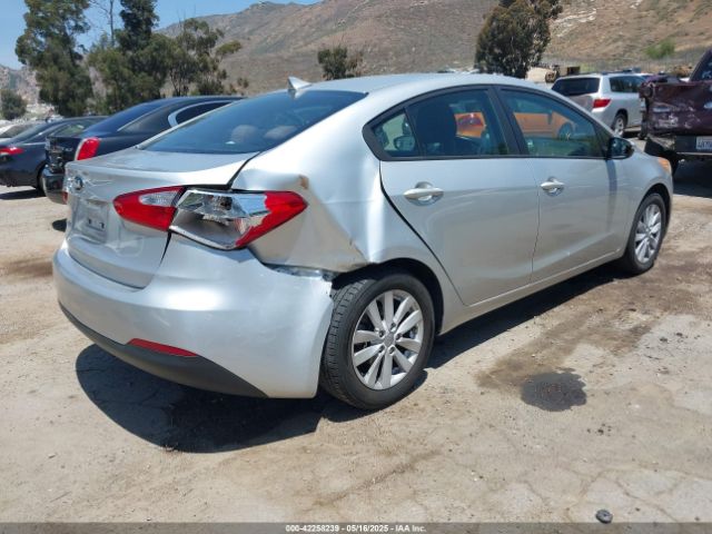 KNAFX4A66E5054684 KIA FORTE LX