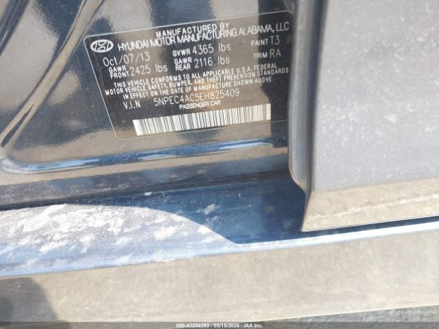 5NPEC4AC5EH825409 Hyundai Sonata Limited