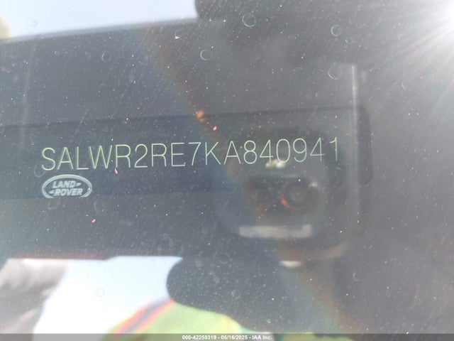 SALWR2RE7KA840941 Land Rover aj133 s/c