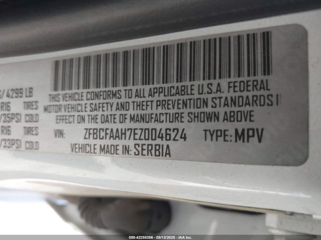 ZFBCFAAH7EZ004624 Fiat 500L POP