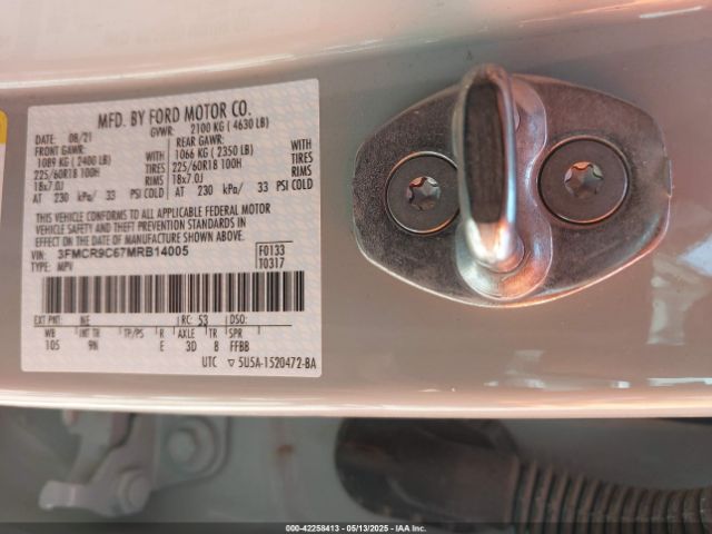 2021 FORD BRONCO SPORT 3FMCR9C67MRB14005 Photo 8