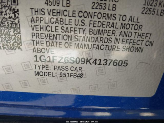 2019 CHEVROLET BOLT EV 1G1FZ6S09K4137605 Photo 8